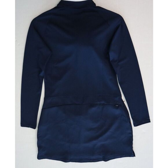 adidas HS8959 Women's Sz M Collegiate Navy Blue L/S Golf Dress w/Shorts - Picture 5 of 16